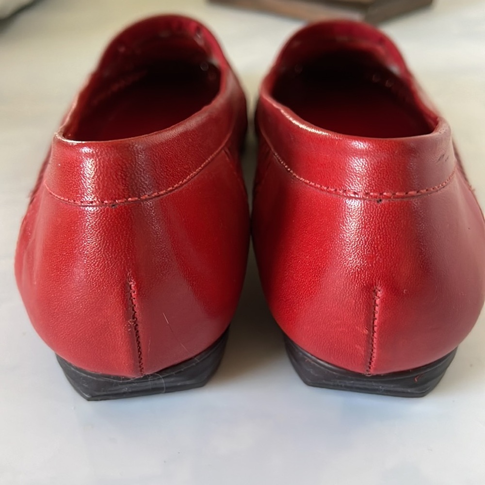 Women’s Cabin Creek Red Leather Shoes size 8m. - Picture 6 of 8